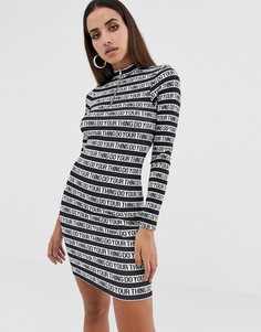 Облегающее платье мини с надписью do your thing ASOS DESIGN - Мульти