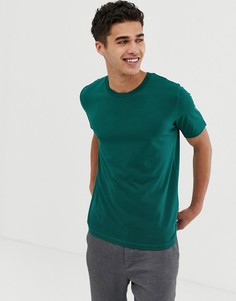 Хлопковая футболка Selected Homme - Зеленый