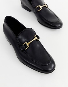 Черные лоферы с пряжкой River Island - Черный