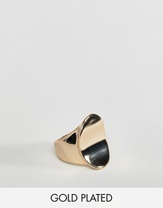 Позолоченное кольцо-печатка Fiorelli - Золотой