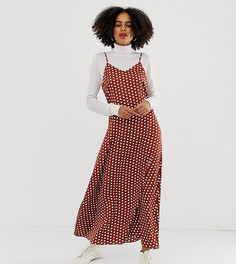 Платье-комбинация в горошек Glamorous - Красный