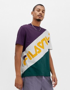 Фиолетовая футболка с логотипом Fila Black Line Rowan - Фиолетовый