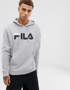 Серый худи с логотипом Fila Black Axel - Серый