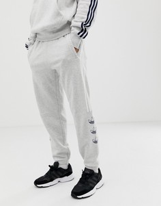 Серые джоггеры с полосками adidas Originals DV3150 - Серый