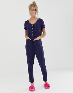 Мягкий комбинезон для дома ASOS DESIGN - Темно-синий