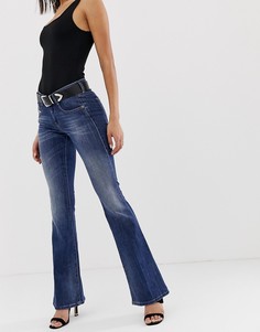 Расклешенные джинсы с классической талией Diesel - Синий