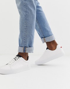 Белые кроссовки на массивной подошве Bershka - Белый