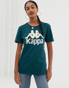 Свободная футболка с логотипом Kappa - Синий