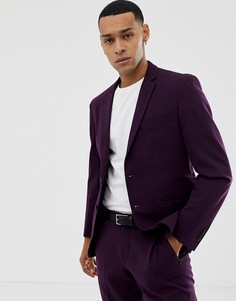 Приталенный стретчевый пиджак Jack & Jones Premium - Фиолетовый