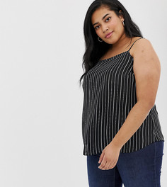 Топ в полоску с квадратным вырезом ASOS DESIGN Curve - Мульти