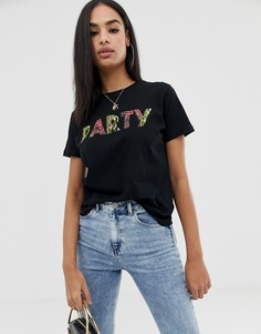 Футболка со звериным принтом ASOS DESIGN - Серый