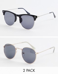 Набор из двух солнцезащитных очков 7x - Черный