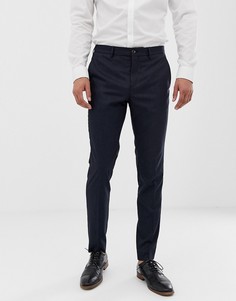 Темно-синие узкие брюки в полоску Jack & Jones Premium - Темно-синий