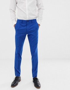 Синие эластичные облегающие брюки премиум-класса Jack & Jones - Синий