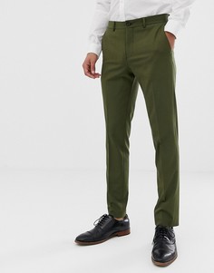 Эластичные облегающие брюки цвета хаки премиум-класса Jack & Jones - Зеленый