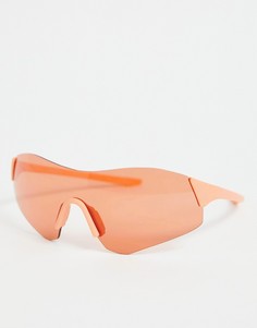 Солнцезащитные очки-маска без оправы ASOS DESIGN - Мульти