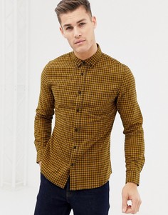 Желтая рубашка классического кроя в клетку New Look - Желтый