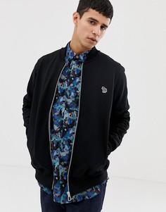Черный бомбер на молнии с логотипом PS Paul Smith - Черный