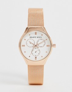 Женские часы с хронографом Brave Soul - Розовый