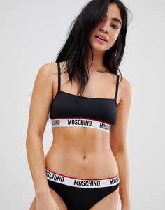 Бралетт-бандо с логотипом Moschino - Черный