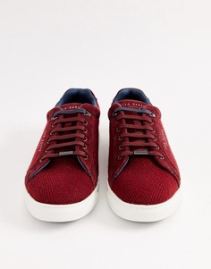 Бордовые кроссовки Ted Baker Werill - Красный