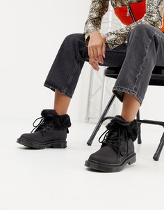 Черные кожаные ботинки на плоской подошве Dr Martens 1460 Kolbert - Черный