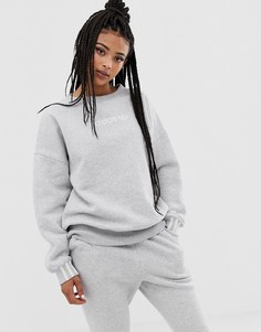 Серый флисовый свитшот adidas Originals Coeeze - Серый