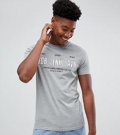 Футболка с принтом ASOS DESIGN Tall - Серый