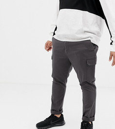 Черные зауженные брюки карго ASOS DESIGN Plus - Черный