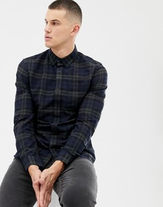 Рубашка классического кроя в черную клетку New Look - Черный