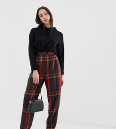 Суженные книзу брюки в клетку ASOS DESIGN - Мульти