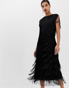 Платье миди ASOS EDITION - Черный