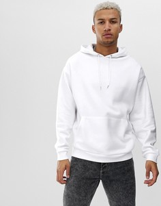 Oversize-худи белого цвета ASOS DESIGN - Белый