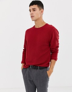 Красный джемпер с круглым вырезом Selected Homme - Красный