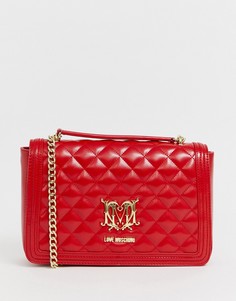 Стеганая сумка через плечо Love Moschino - Красный