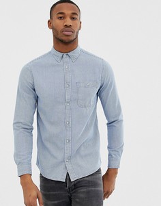 Синяя джинсовая рубашка в полоску Burton Menswear - Синий