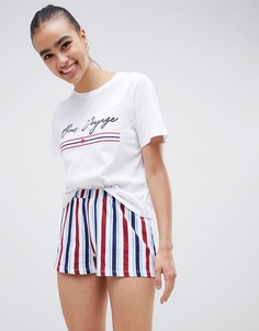 Комбинируемые пижамные шорты в полоску ASOS DESIGN - Мульти