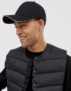 Черная бейсболка ASOS DESIGN - Черный