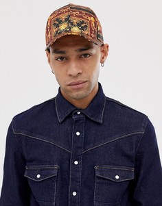 Черная бейсболка в стиле барокко ASOS DESIGN - Черный