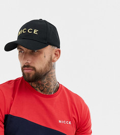 Черная бейсболка с золотистым логотипом Nicce эксклюзивно для ASOS - Черный