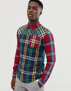 Рубашка классического кроя в клетку Scotch & Soda Mix and Match - Мульти