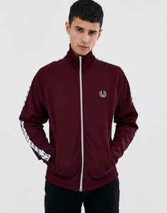 Бордовая спортивная куртка с отделкой лентой Fred Perry Sports Authentic - Красный