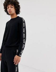 Черный джемпер с лентами Diesel K-Tracky-A - Черный