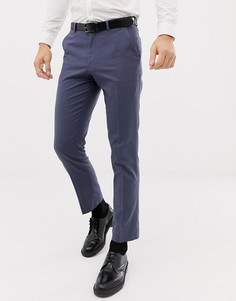 Синие брюки слим ASOS DESIGN - Синий