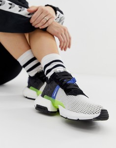 Черно-белые кроссовки adidas Originals POD - Черный