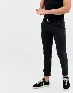 Черные облегающие брюки-чиносы BOSS Schino - Черный