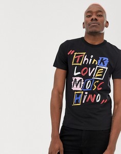 Футболка с принтом Love Moschino - Черный