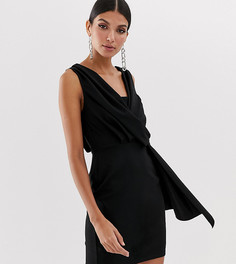 Платье мини с драпировкой ASOS DESIGN Tall - Черный
