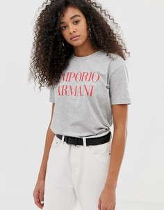 Футболка с логотипом Emporio Armani - Серый