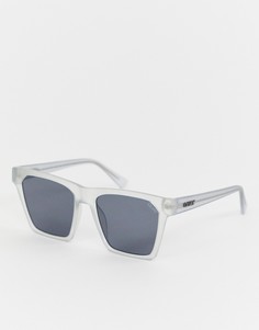 Солнцезащитные очки в прозрачной квадратной оправе Quay Australia - Белый
